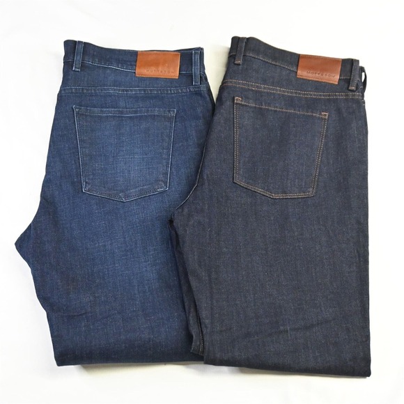 Lot‎ 2 Mott + Bow 40 x 32 Slim Dark Wash & Rinse Flex Denim Mens Jeans - Picture 1 of 9